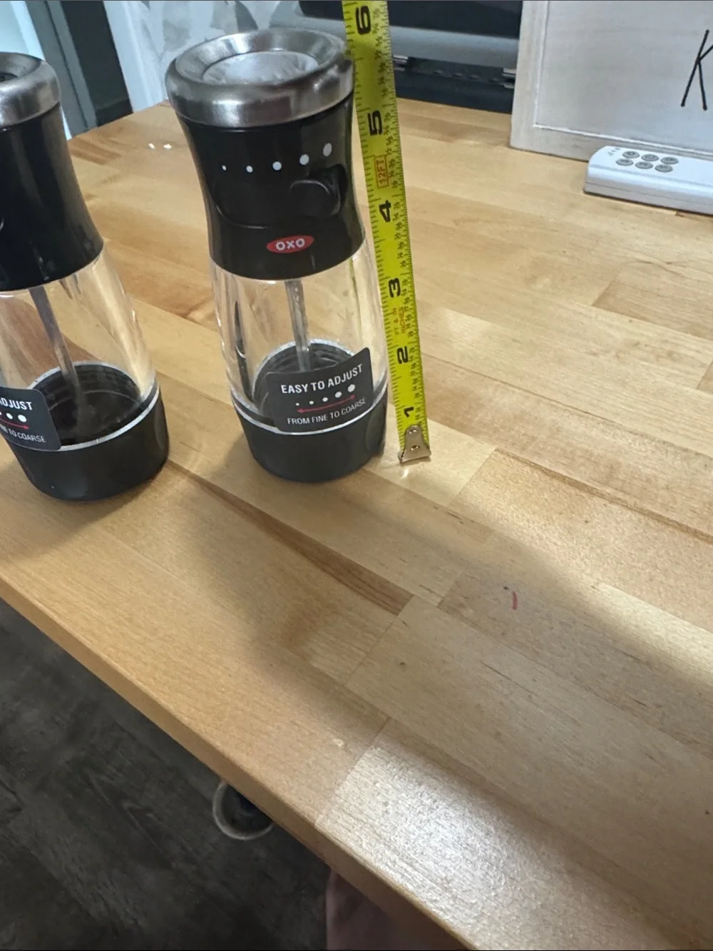 OXO salt and pepper grinders